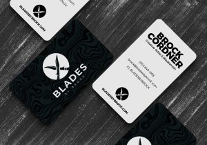Blades by Brock business cards